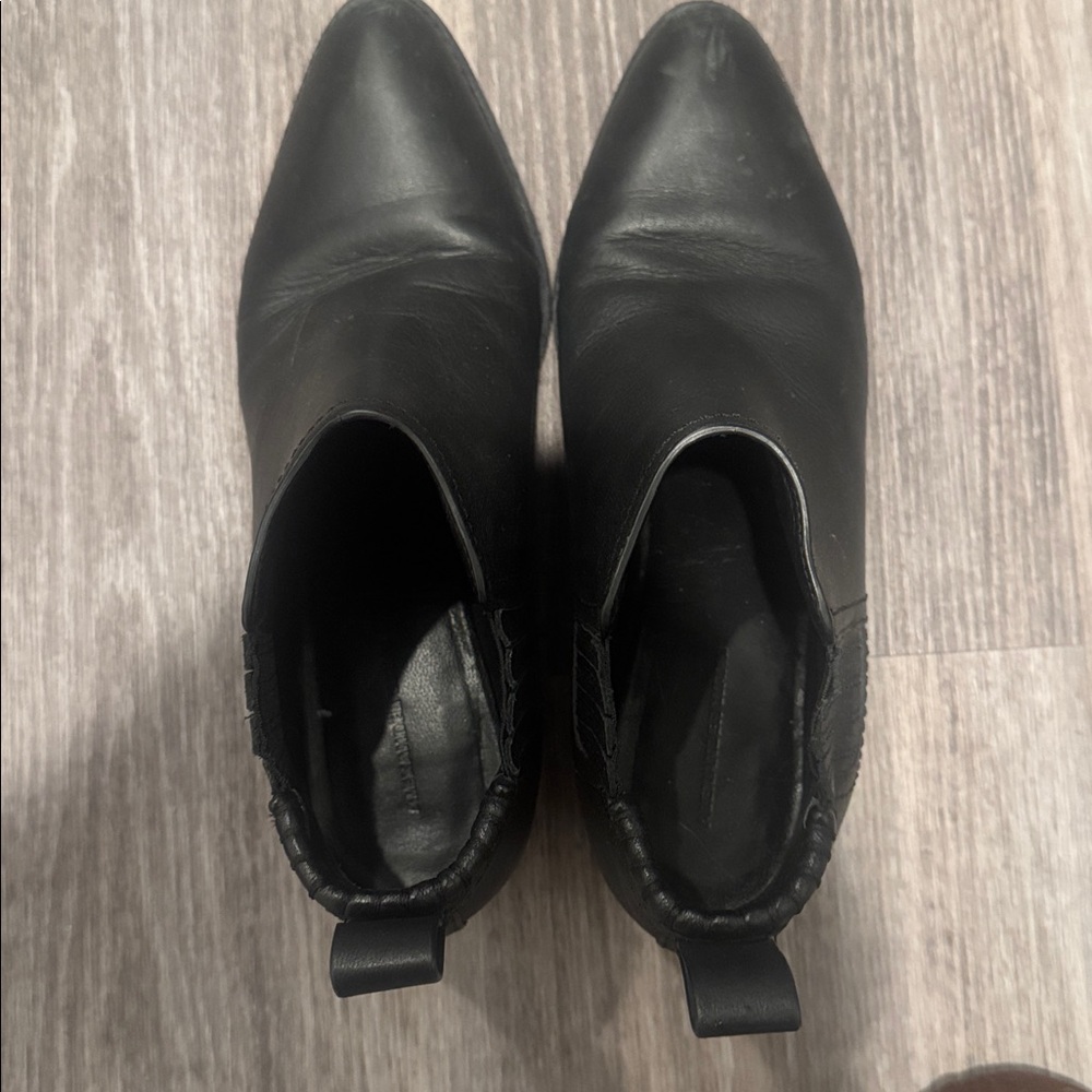 Alexander Wang Black Leather Ankle Boots